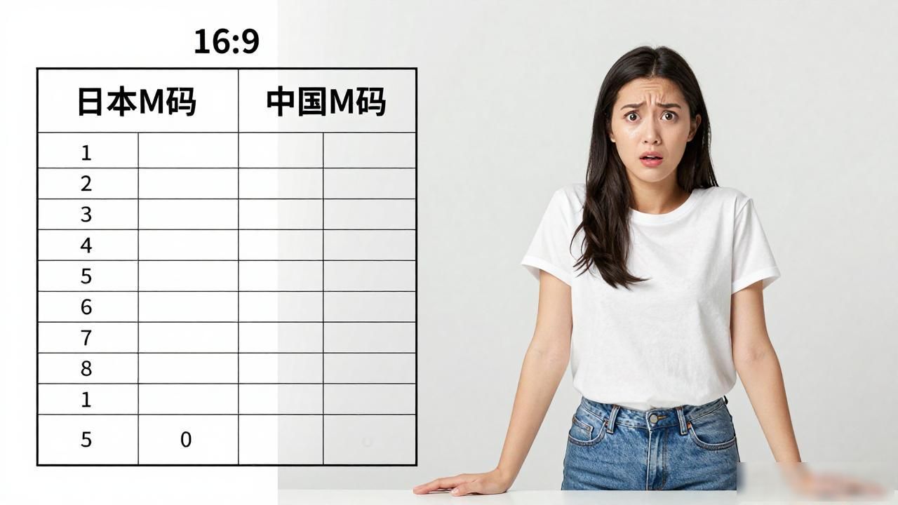 日本M码和中国M码差距有多大？朋友踩坑后终于搞清楚了